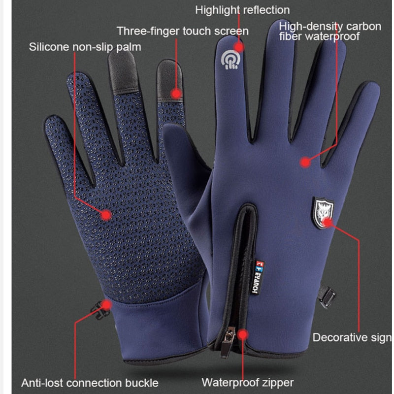 Wearclo | Winter Waterproof Thermal Touchscreen Gloves
