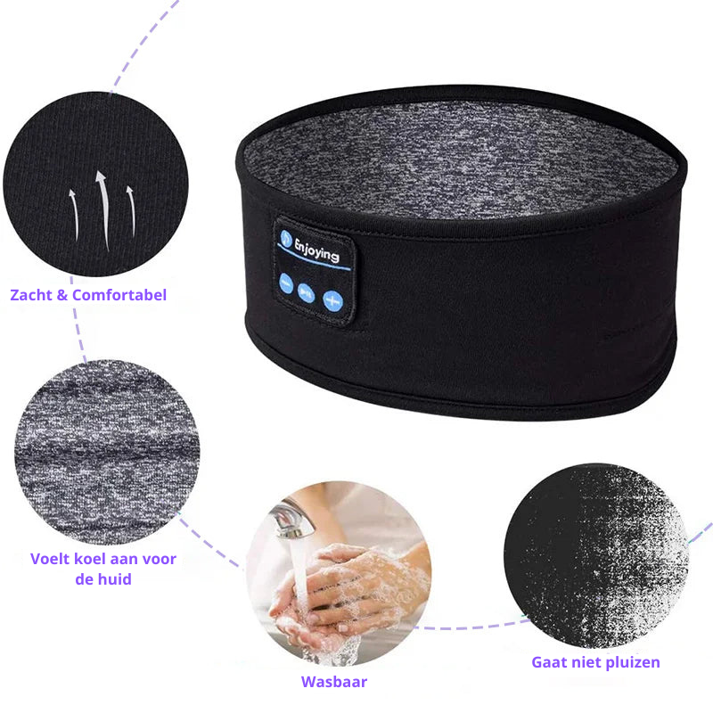 Wearclo | Wireless Sleep Headband with Built-in Headphones