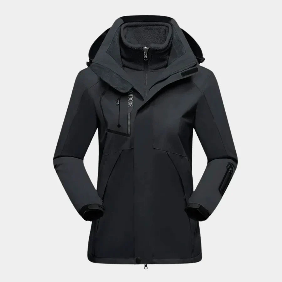 Wearclo | Women's 3-in-1 Waterproof Parka Jacket