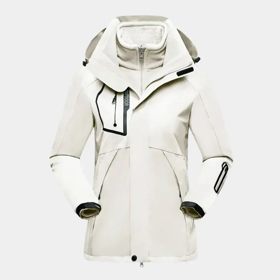 Wearclo | Women's 3-in-1 Waterproof Parka Jacket