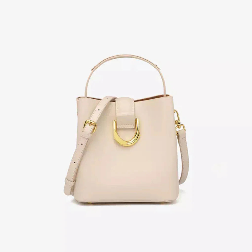 Wearclo | Women's Bucket Handbag with D-Ring Buckle