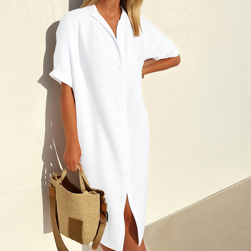 Wearclo | Women's Button-Down Shirt Dress