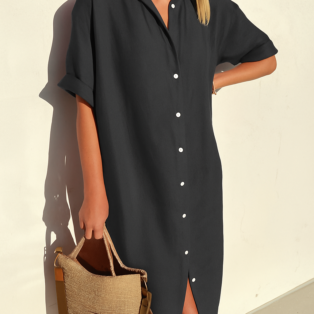 Wearclo | Women's Button-Down Shirt Dress