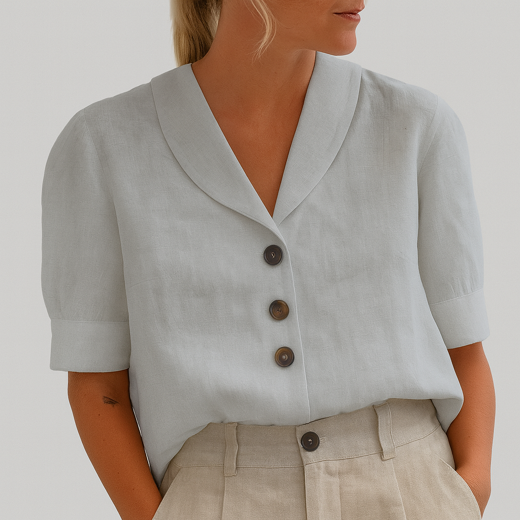 Wearclo | Women's Button Front Shirt with Collar