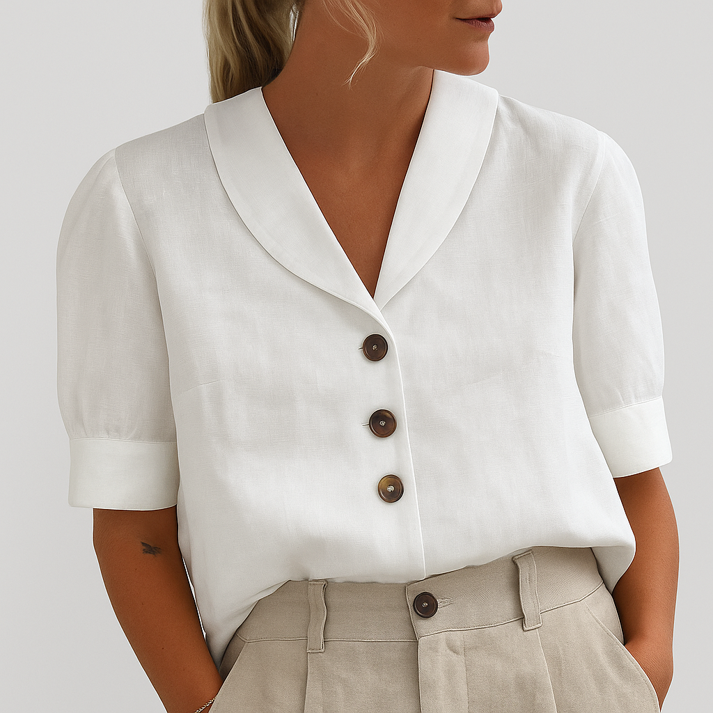 Wearclo | Women's Button Front Shirt with Collar