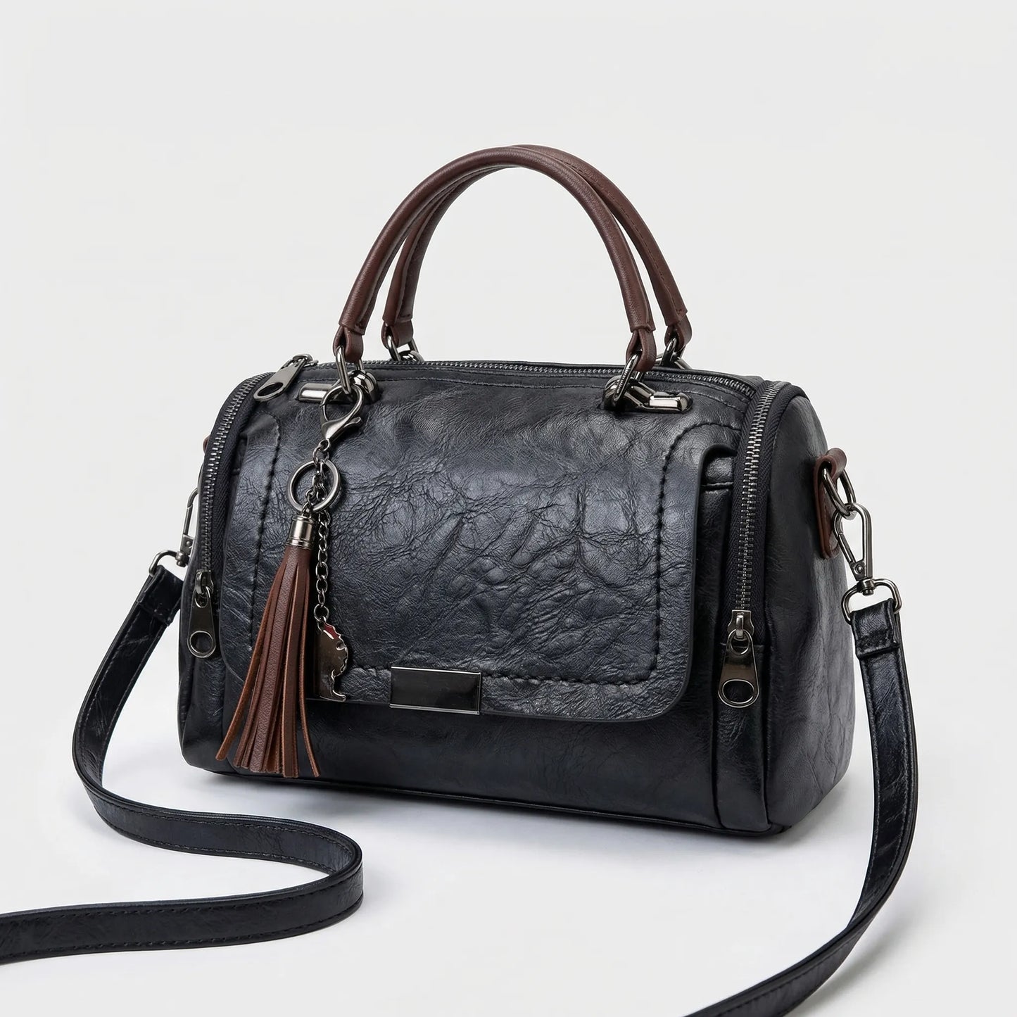 Wearclo | Women's Convertible Shoulder Bag with Tassel Charm