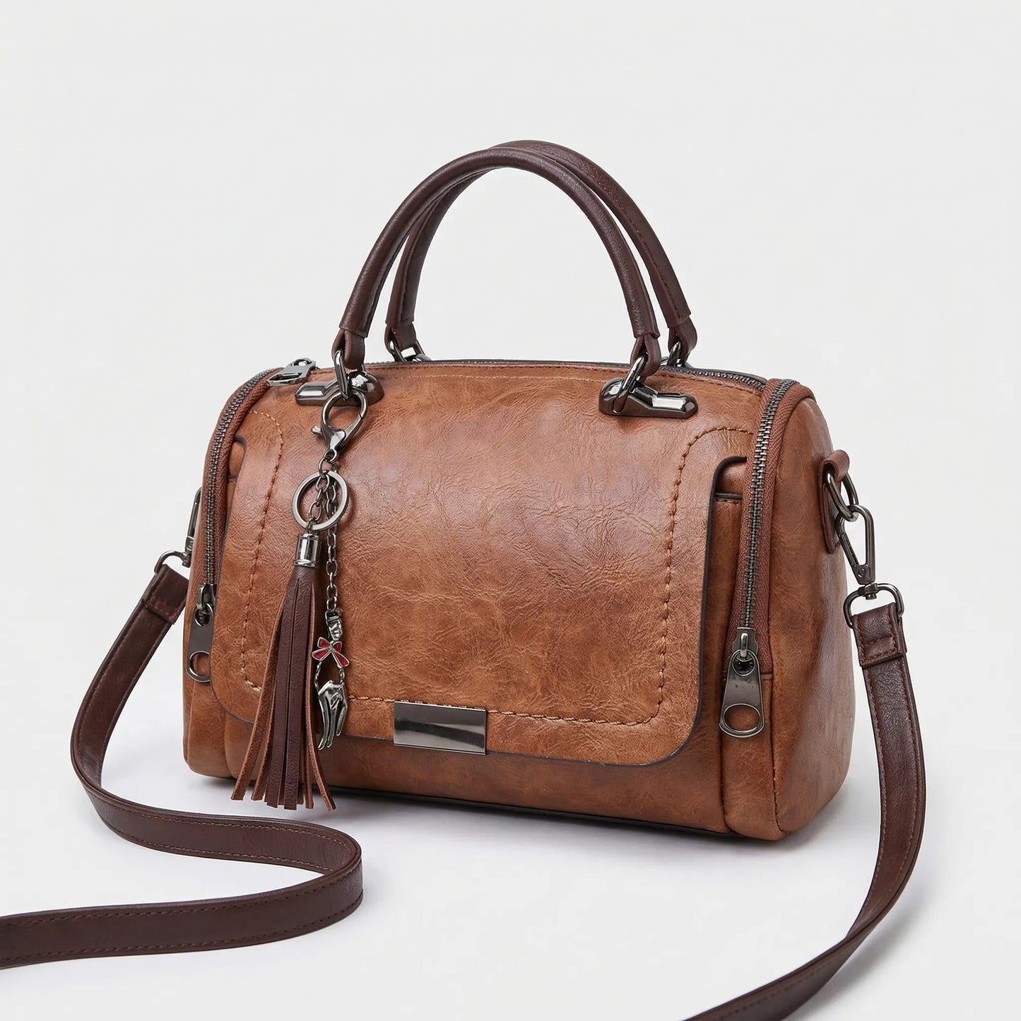 Wearclo | Women's Convertible Shoulder Bag with Tassel Charm