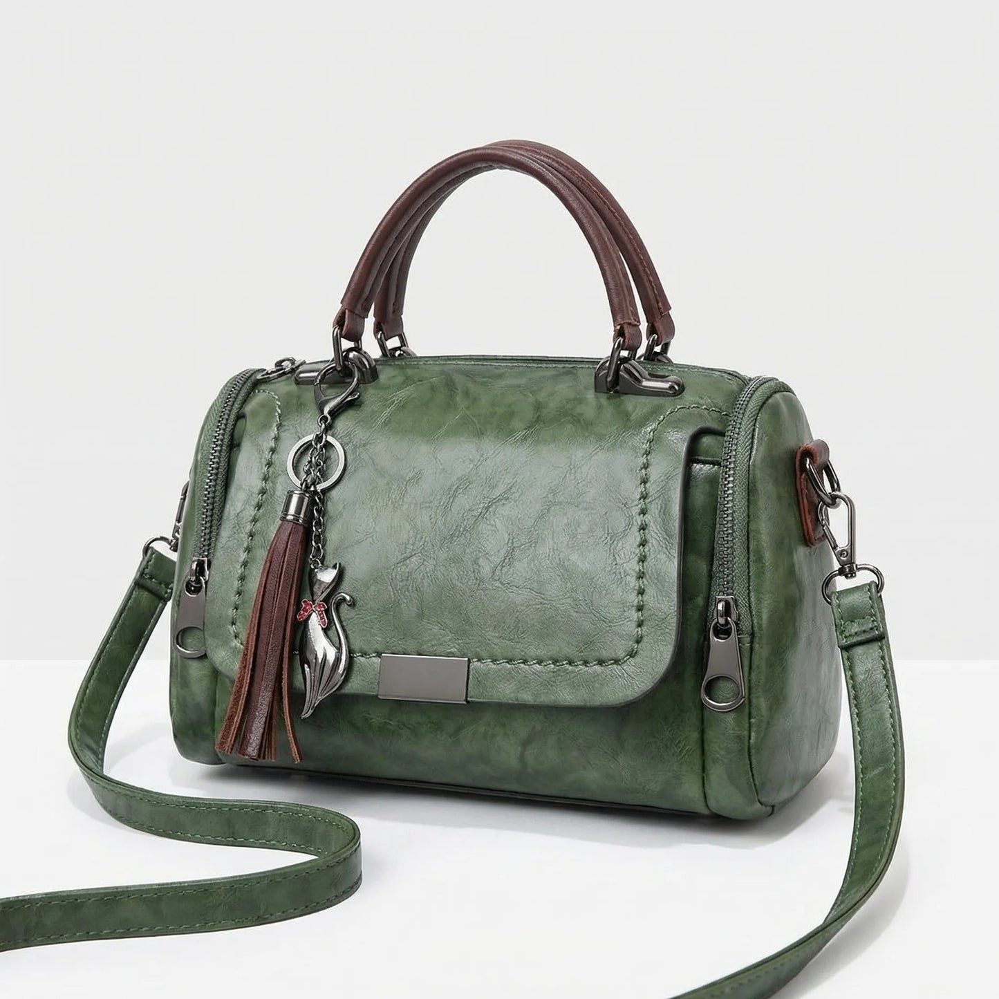 Wearclo | Women's Convertible Shoulder Bag with Tassel Charm