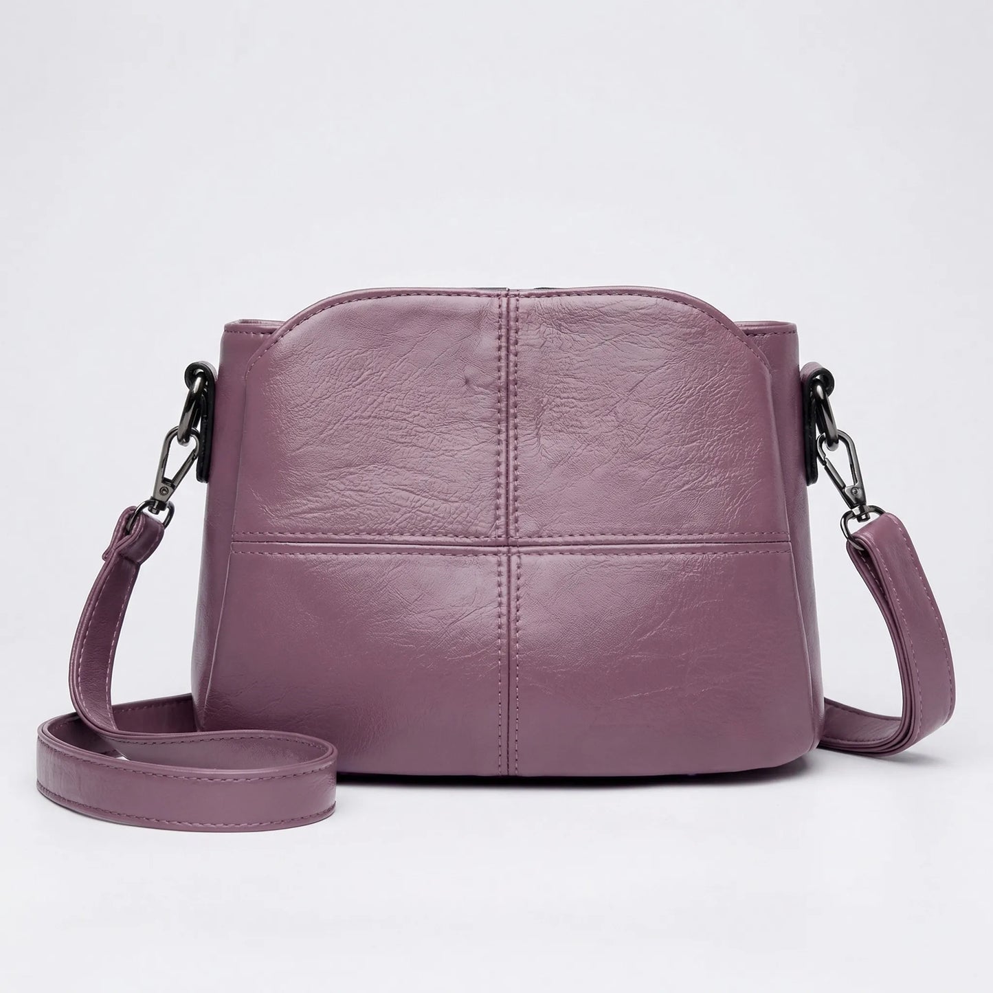 Wearclo | Women's Crossbody Bag with Stitch Detail