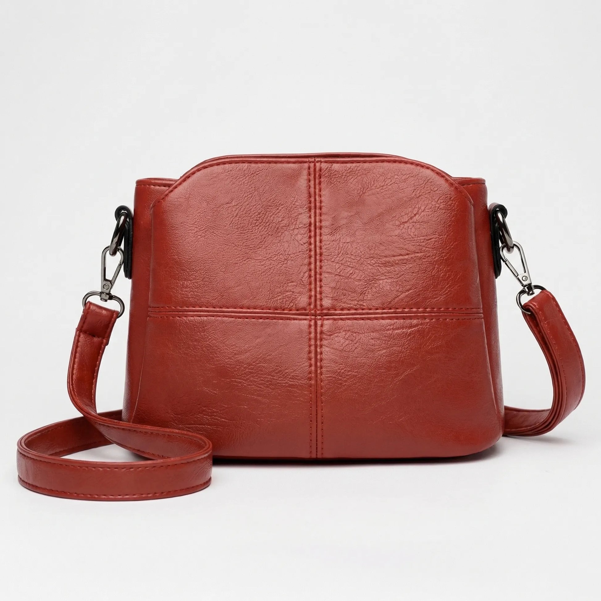 Wearclo | Women's Crossbody Bag with Stitch Detail