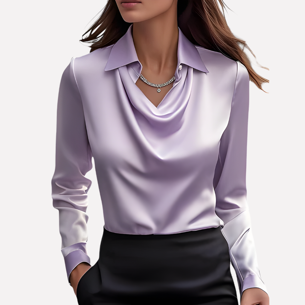 Wearclo | Women's Draped Neck Blouse