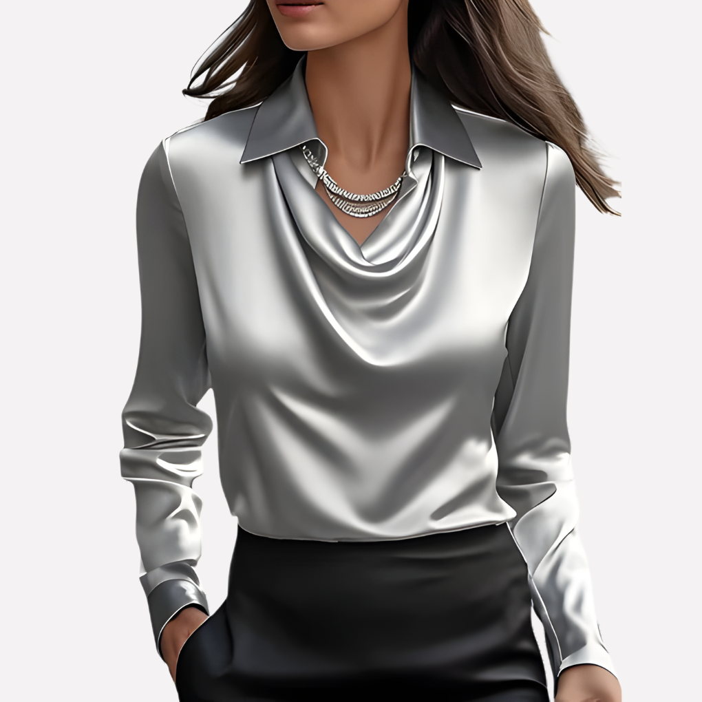 Wearclo | Women's Draped Neck Blouse