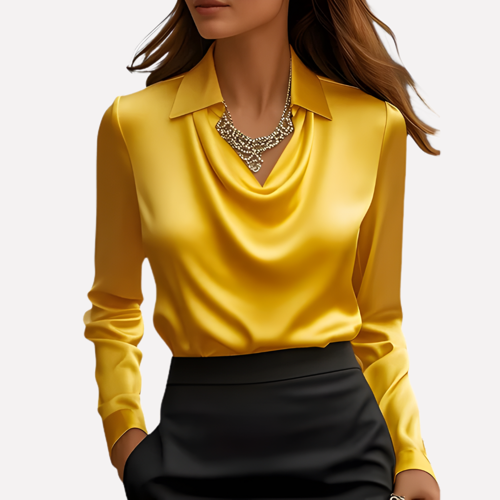 Wearclo | Women's Draped Neck Blouse