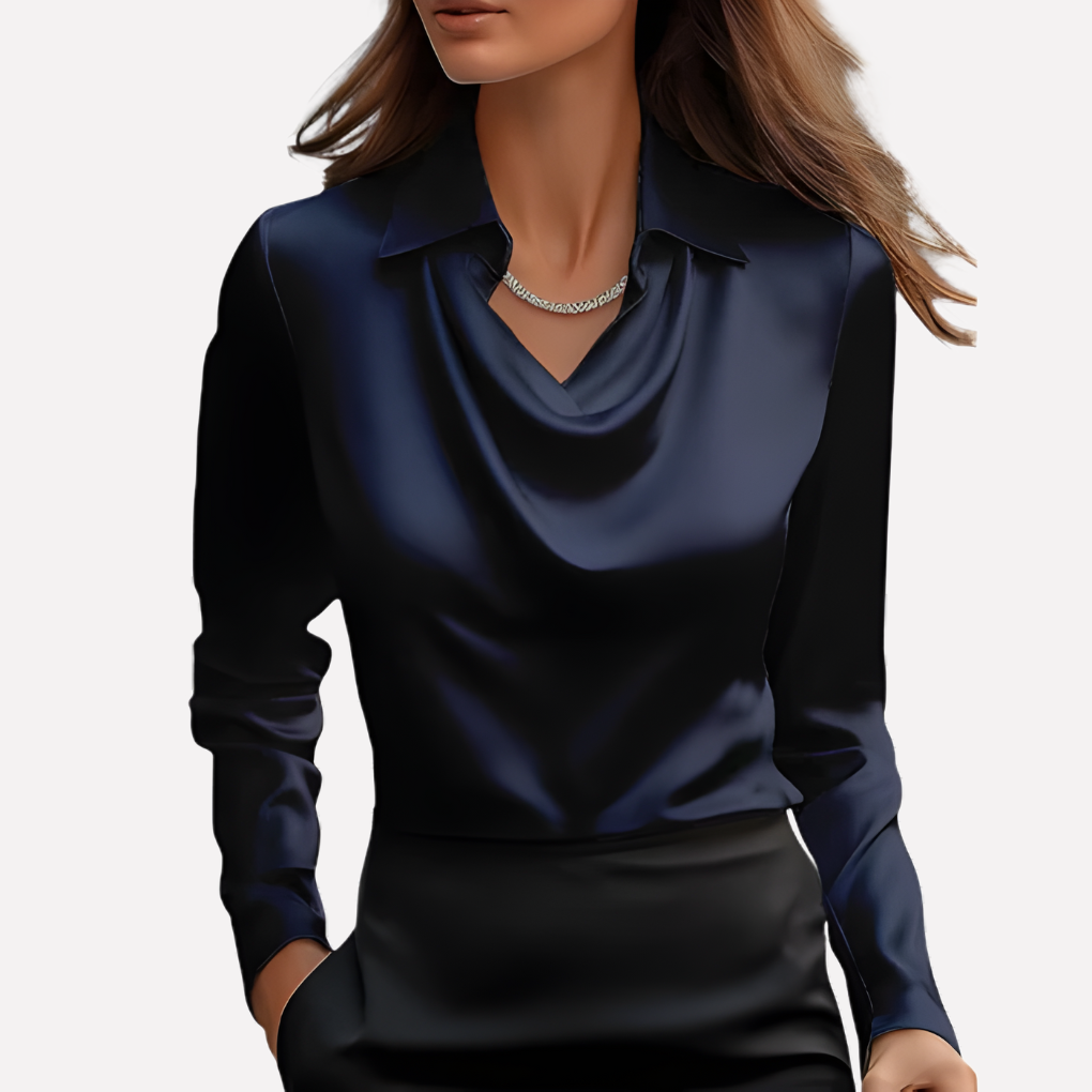 Wearclo | Women's Draped Neck Blouse