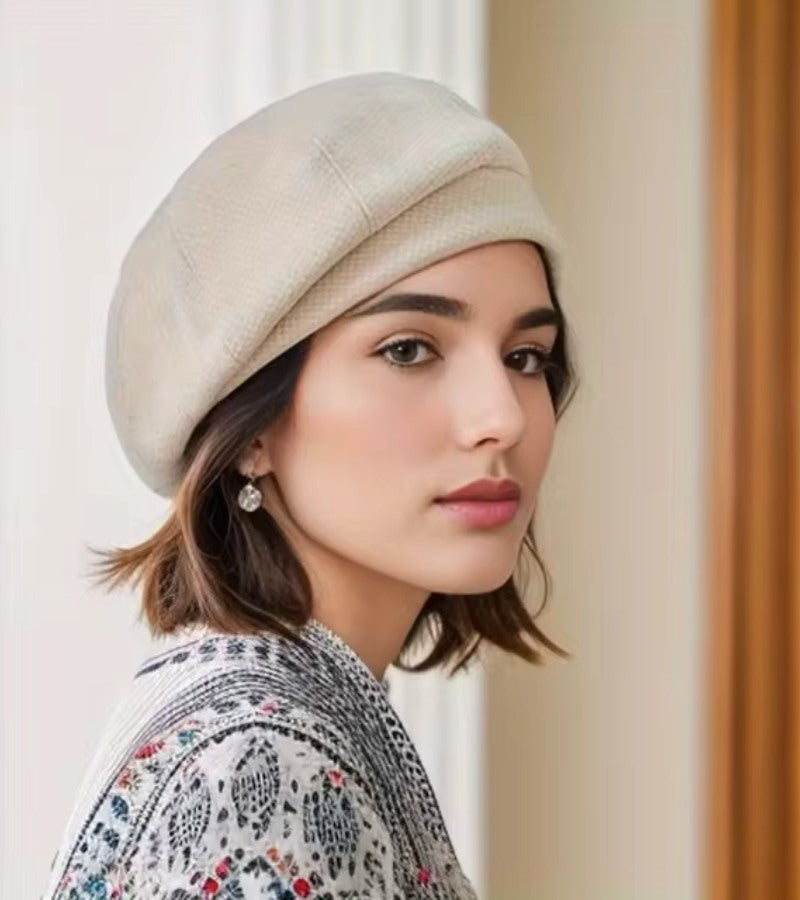 Wearclo | Women’s Elegant Cap | Parisian Chic Style | Breathable Soft Fabric | One Size