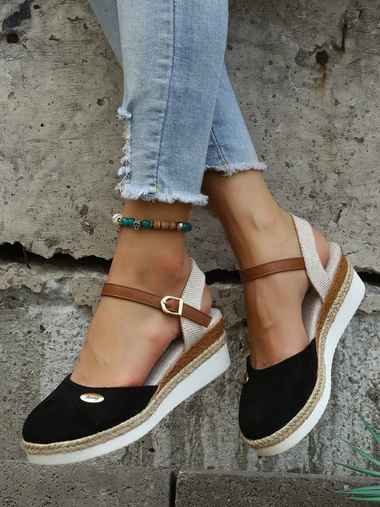 Wearclo | Women's Espadrille Platform Sandals