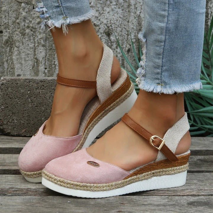 Wearclo | Women's Espadrille Platform Sandals