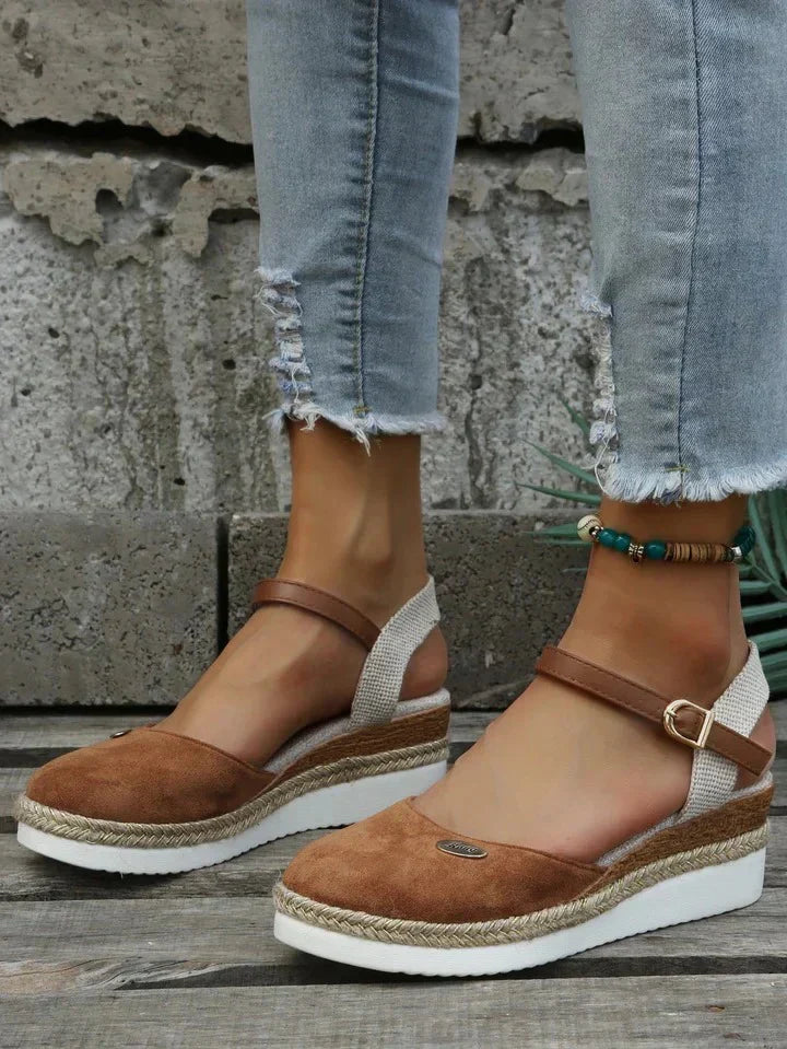 Wearclo | Women's Espadrille Platform Sandals