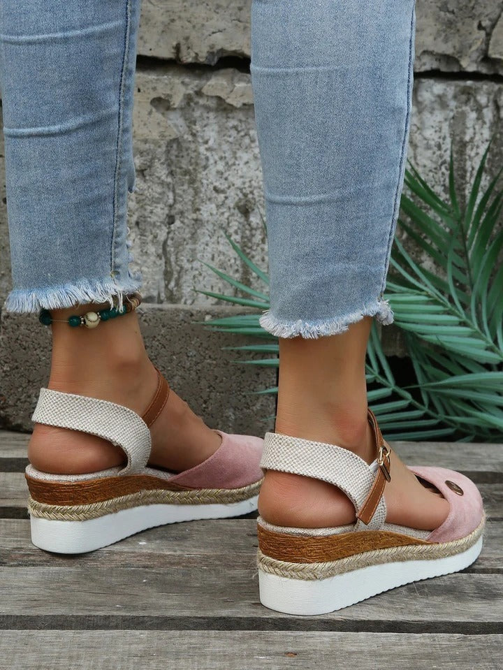 Wearclo | Women's Espadrille Platform Sandals