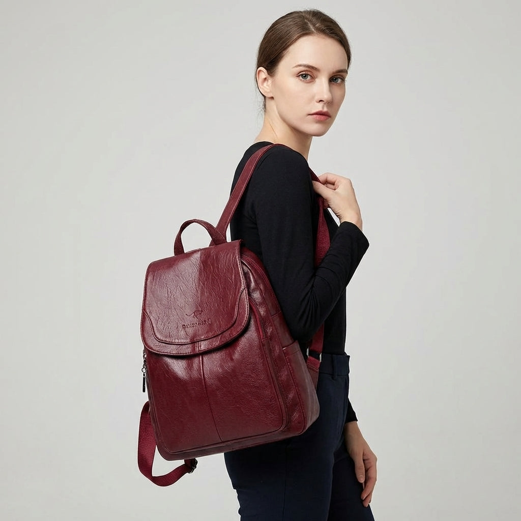 Wearclo | Women's Fashion Backpack with Flap Top