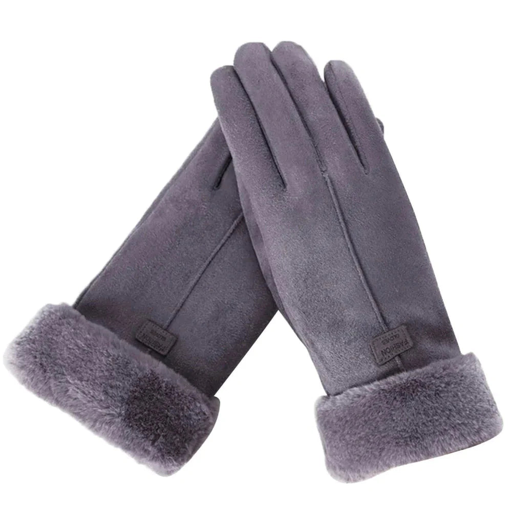 Wearclo | Women's Fleece Lined Winter Gloves with Touchscreen
