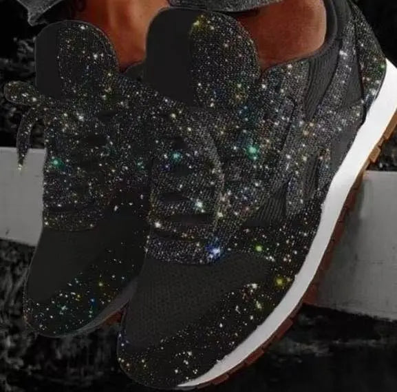 Wearclo | Women's Glitter Sneakers