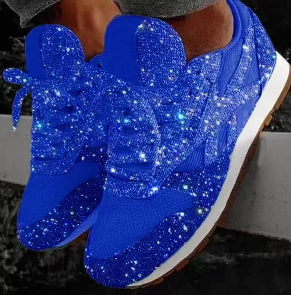 Wearclo | Women's Glitter Sneakers
