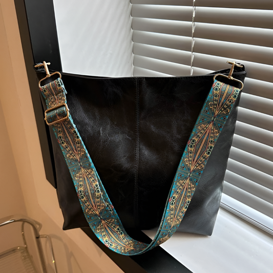 Wearclo | Women's Hobo Handbag with Decorative Strap