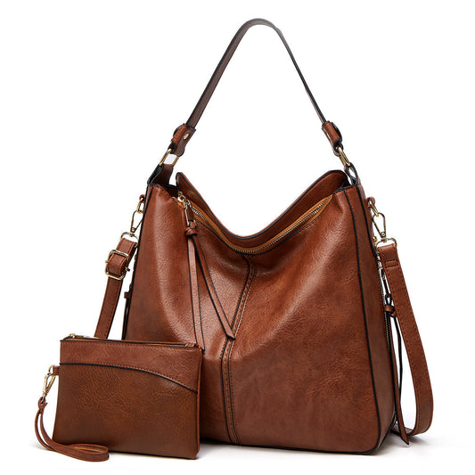 Wearclo | Women's Hobo Shoulder Bag with Gold Hardware