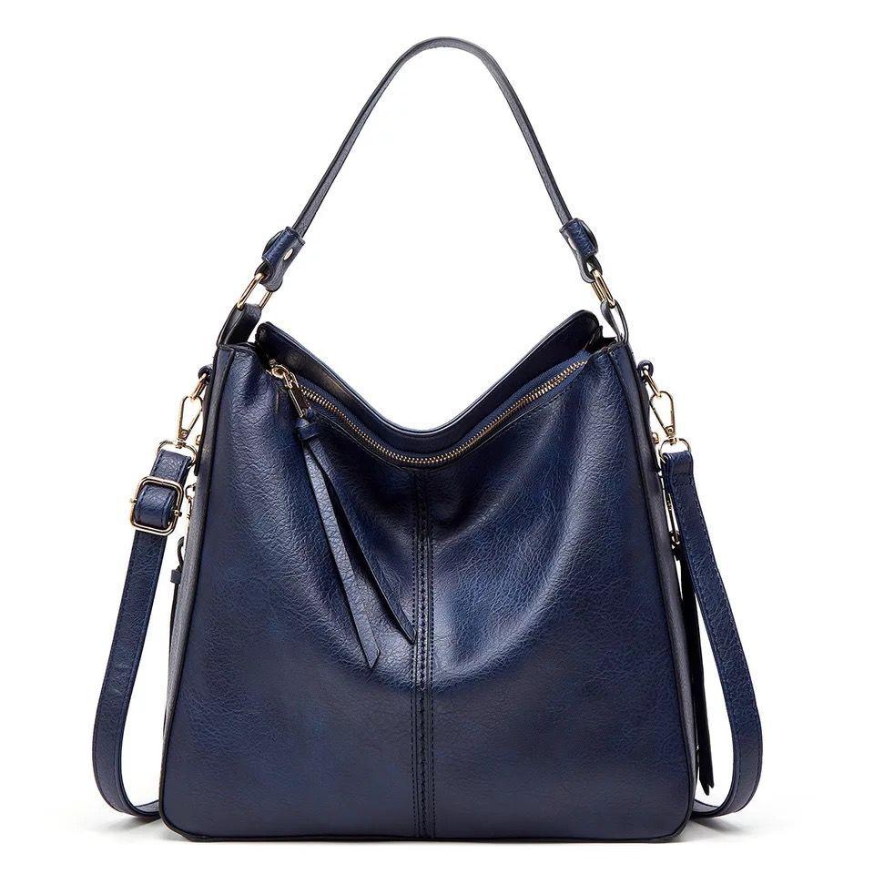 Wearclo | Women's Hobo Shoulder Bag with Gold Hardware