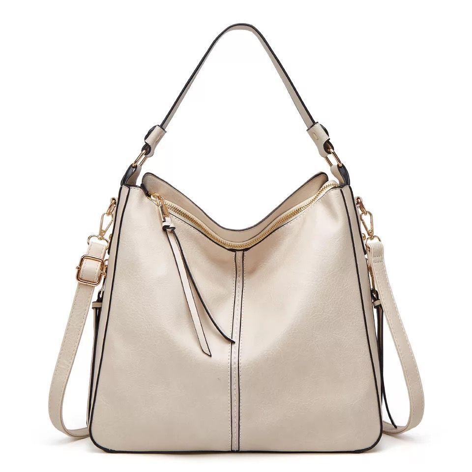 Wearclo | Women's Hobo Shoulder Bag with Gold Hardware