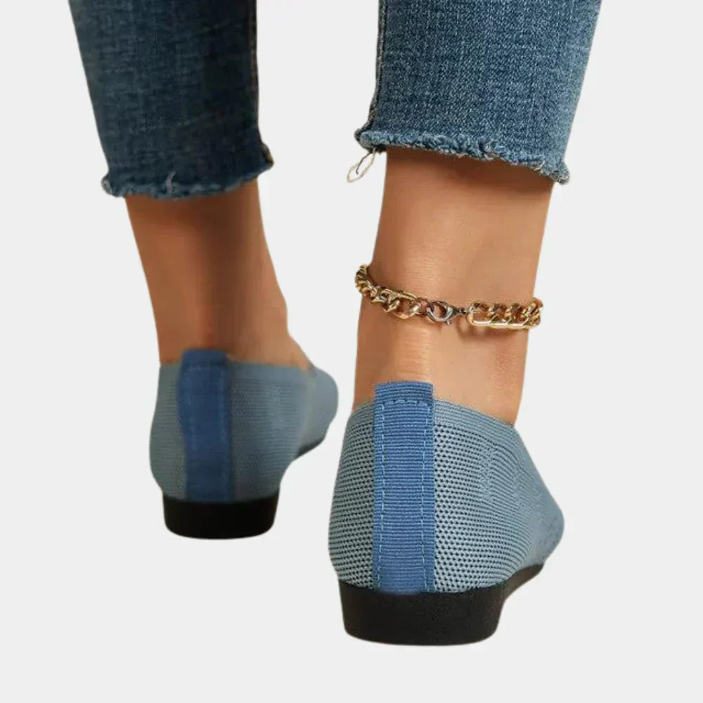 Wearclo | Women's Knit Loafers with Arch Support