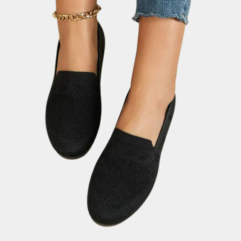 Wearclo | Women's Knit Loafers with Arch Support