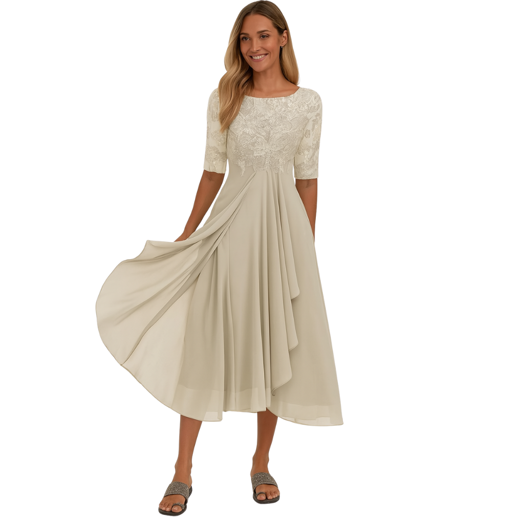 Wearclo | Women's Lace Midi Dress