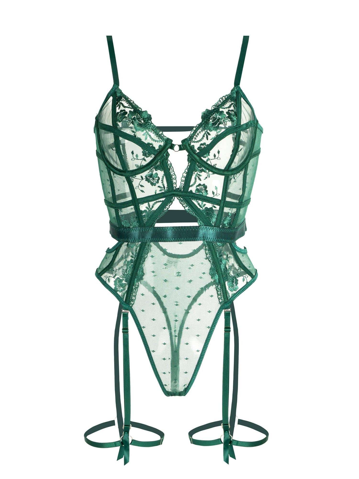 Wearclo | Women's Lace Teddy with Underwire