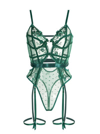 Elegant Lace Underwire Teddy