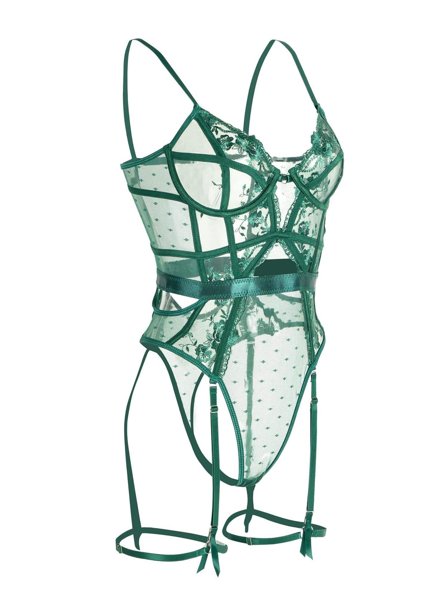 Wearclo | Women's Lace Teddy with Underwire
