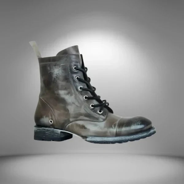 Wearclo | Women's Lace-Up Cap Toe Boots