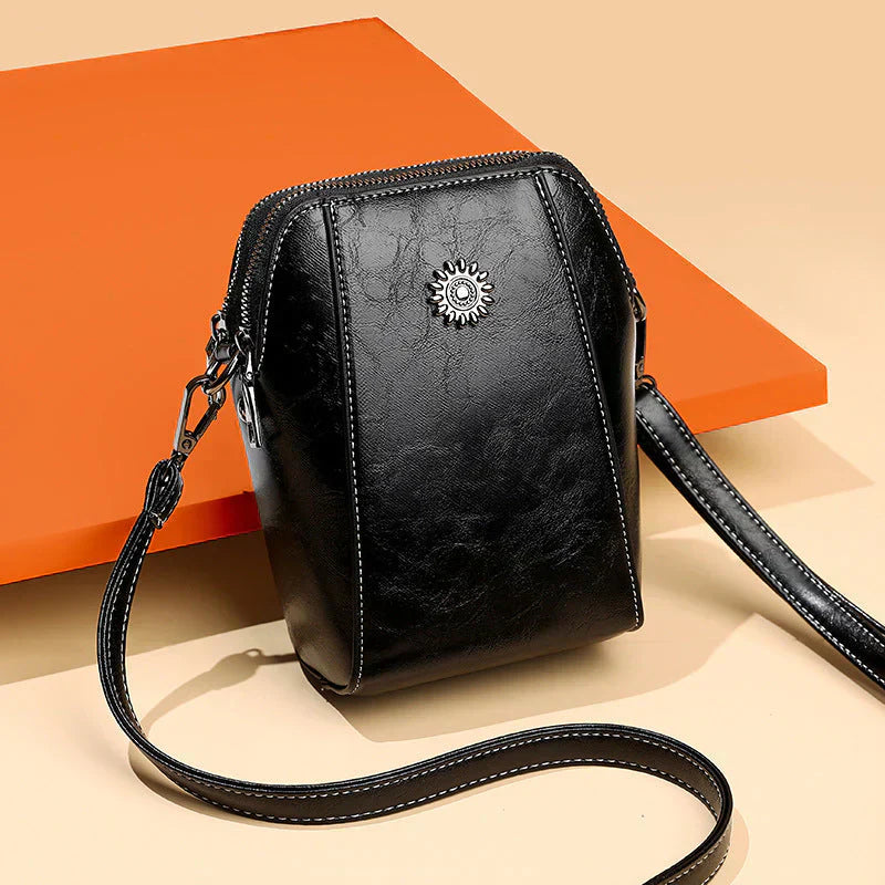 Wearclo | Women's Leather Crossbody Bag with Adjustable Strap