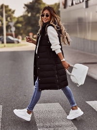 Wearclo | Longline Quilted Puffer Vest