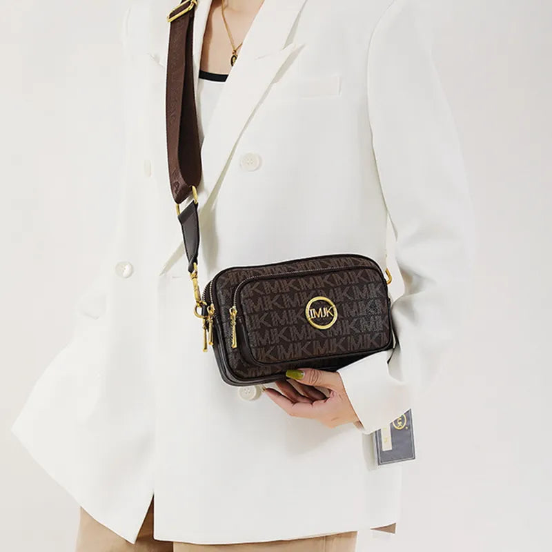 Wearclo | Women's Monogram Crossbody Bag with Adjustable Strap