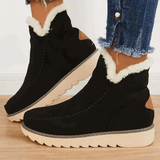 Wearclo | Women's Orthopedic Ankle Boots with Fleece Lining
