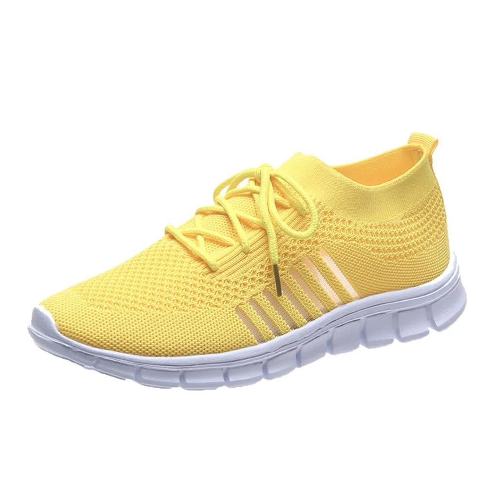 Wearclo | Women's Orthopedic Knit Sneakers with Lace-Up