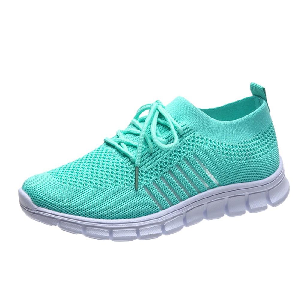 Wearclo | Women's Orthopedic Knit Sneakers with Lace-Up