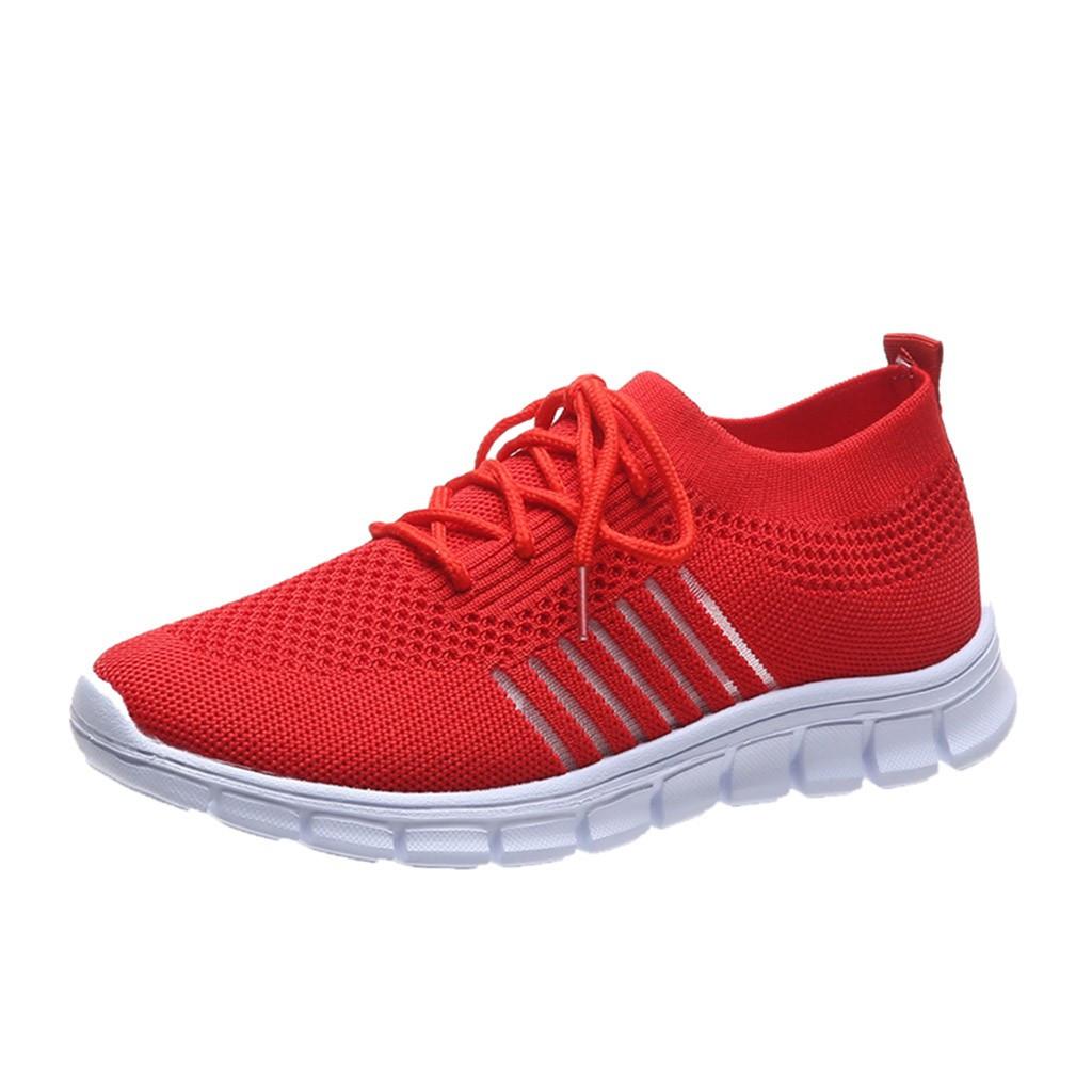 Wearclo | Women's Orthopedic Knit Sneakers with Lace-Up