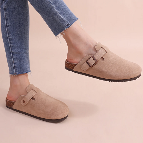 Wearclo | Women's Orthopedic Slippers with Buckle
