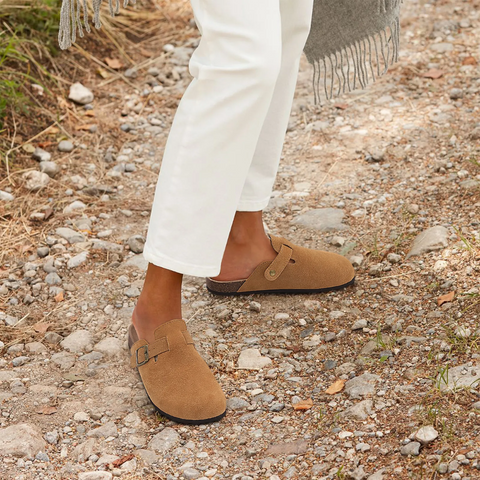 Wearclo | Women's Orthopedic Slippers with Buckle