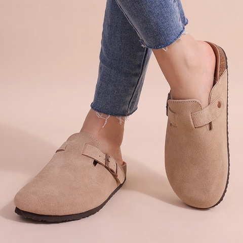 Wearclo | Women's Orthopedic Slippers with Buckle