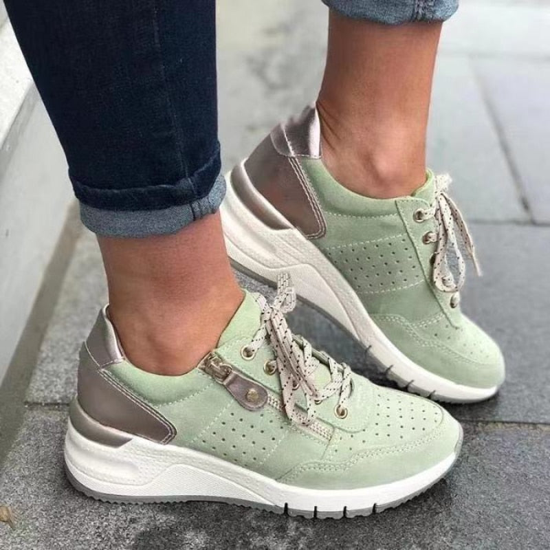 Wearclo | Women's Orthopedic Walking Sneakers with Zipper