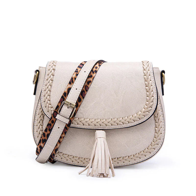 Wearclo | Women's Saddle Bag with Tassel Detail